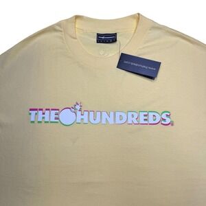 The Hundreds - 2010s Adam bomb bar logo yellow shirt